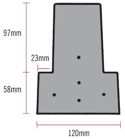 Concrete pre-stressed T beams