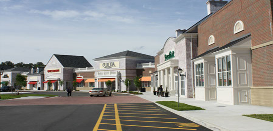 Picture of Settlers Market, and open-air power center, in Williamsburg.