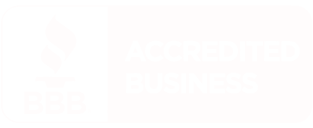 Better Business Bureau White Logo