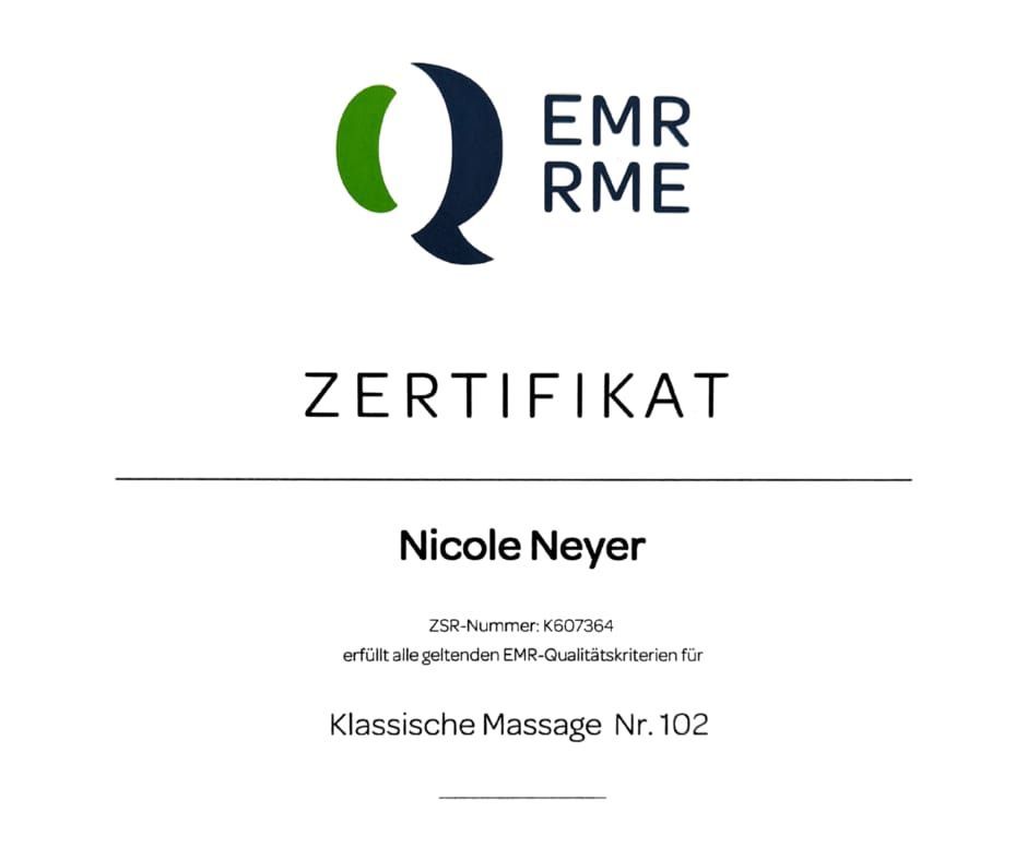 EMR zertifiziert