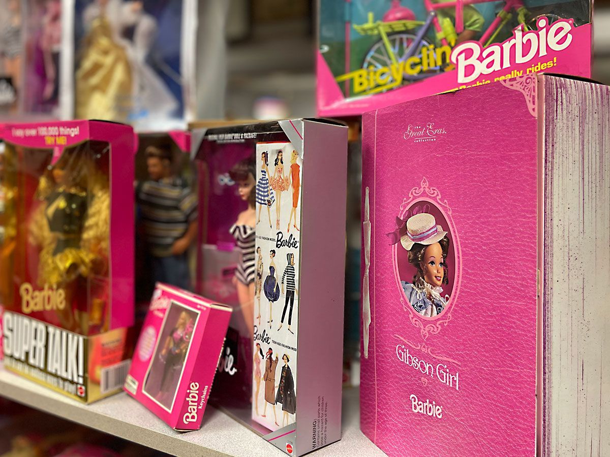 a large variety of collectibles