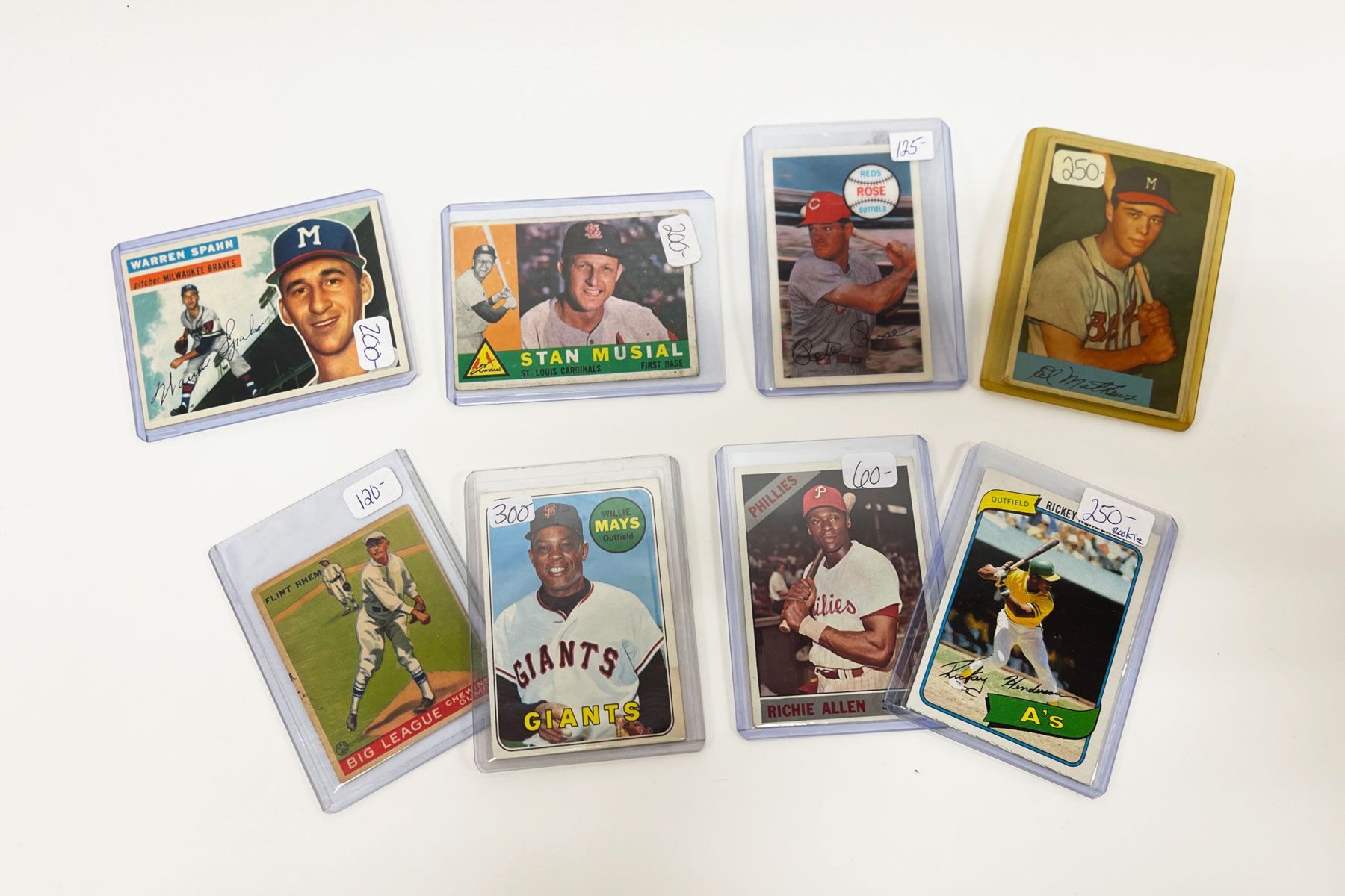 samples of our baseball cards