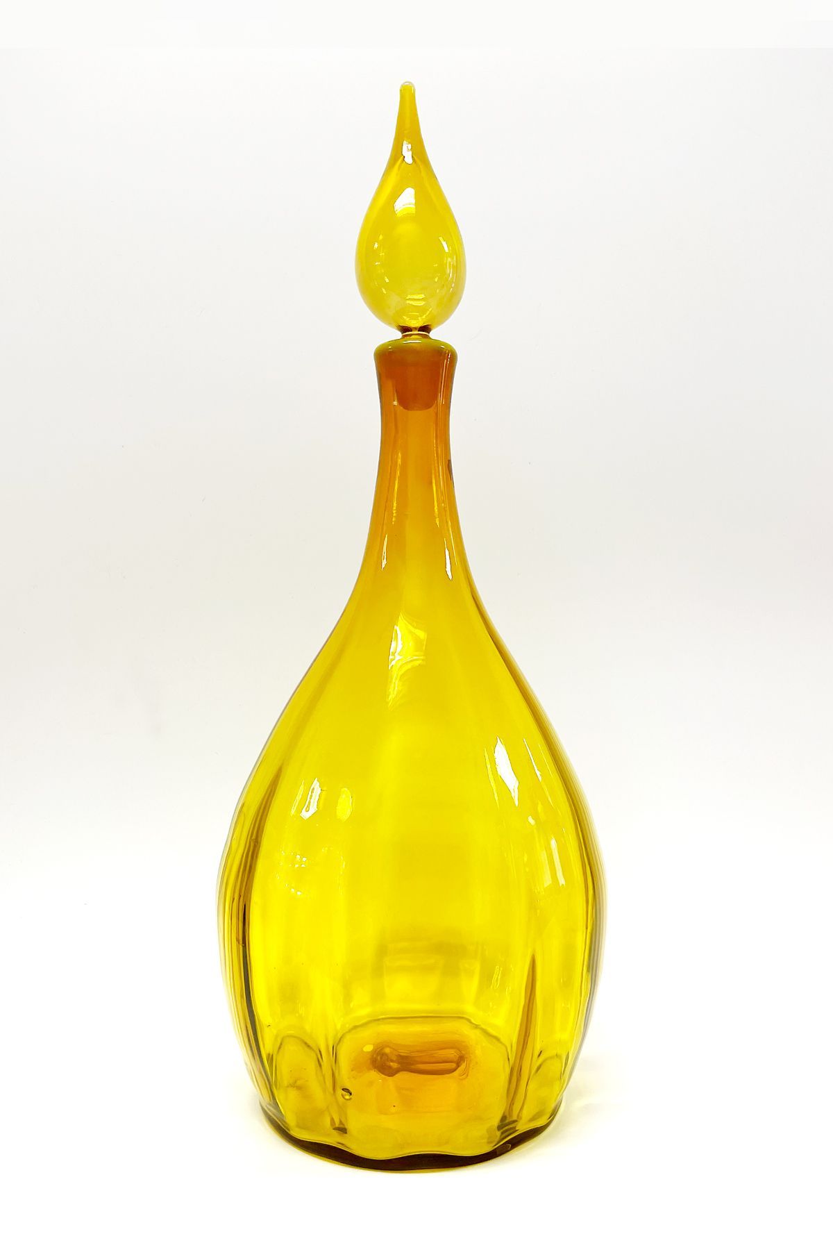 Blenko yellow decanter