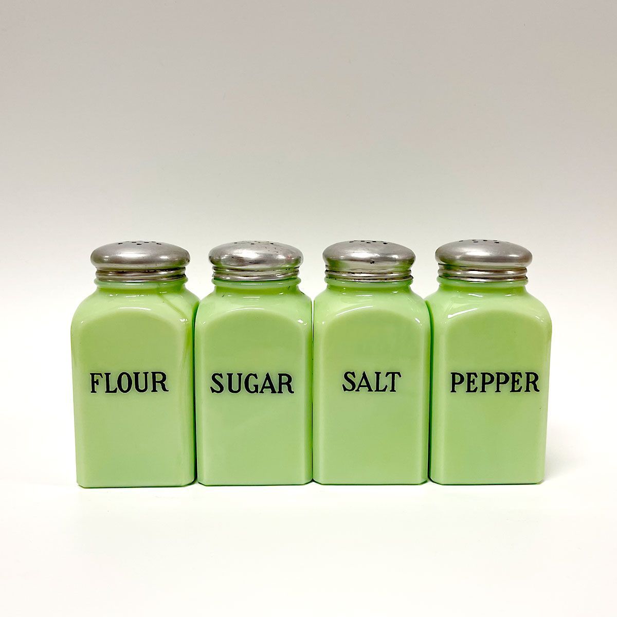 Jadite Square Range Set