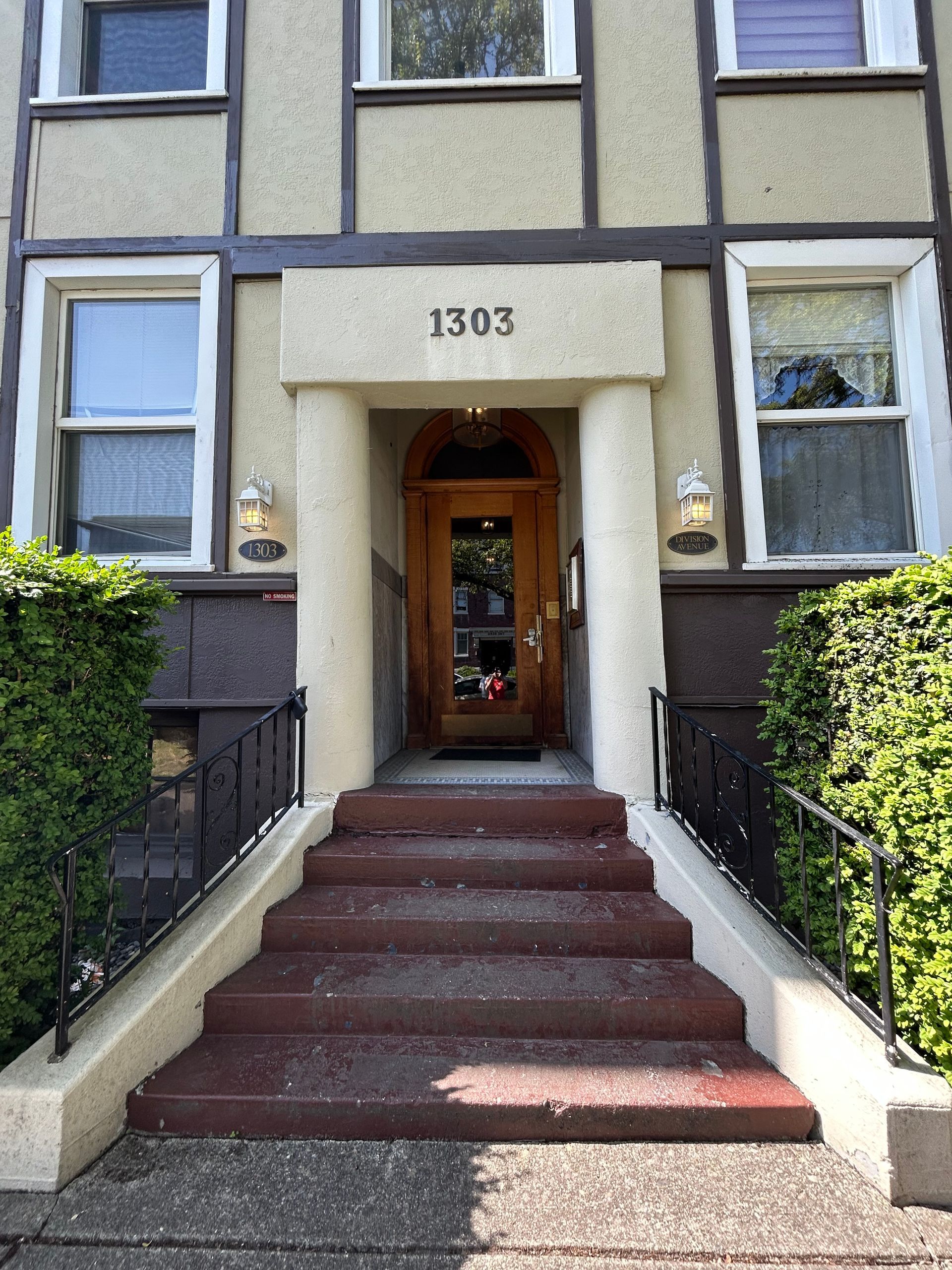 A building with the number 1303 on it