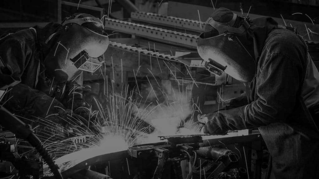 Two Welders in Protective Gear — Sheetmetal Improvements & Design in Burleigh Heads, QLD