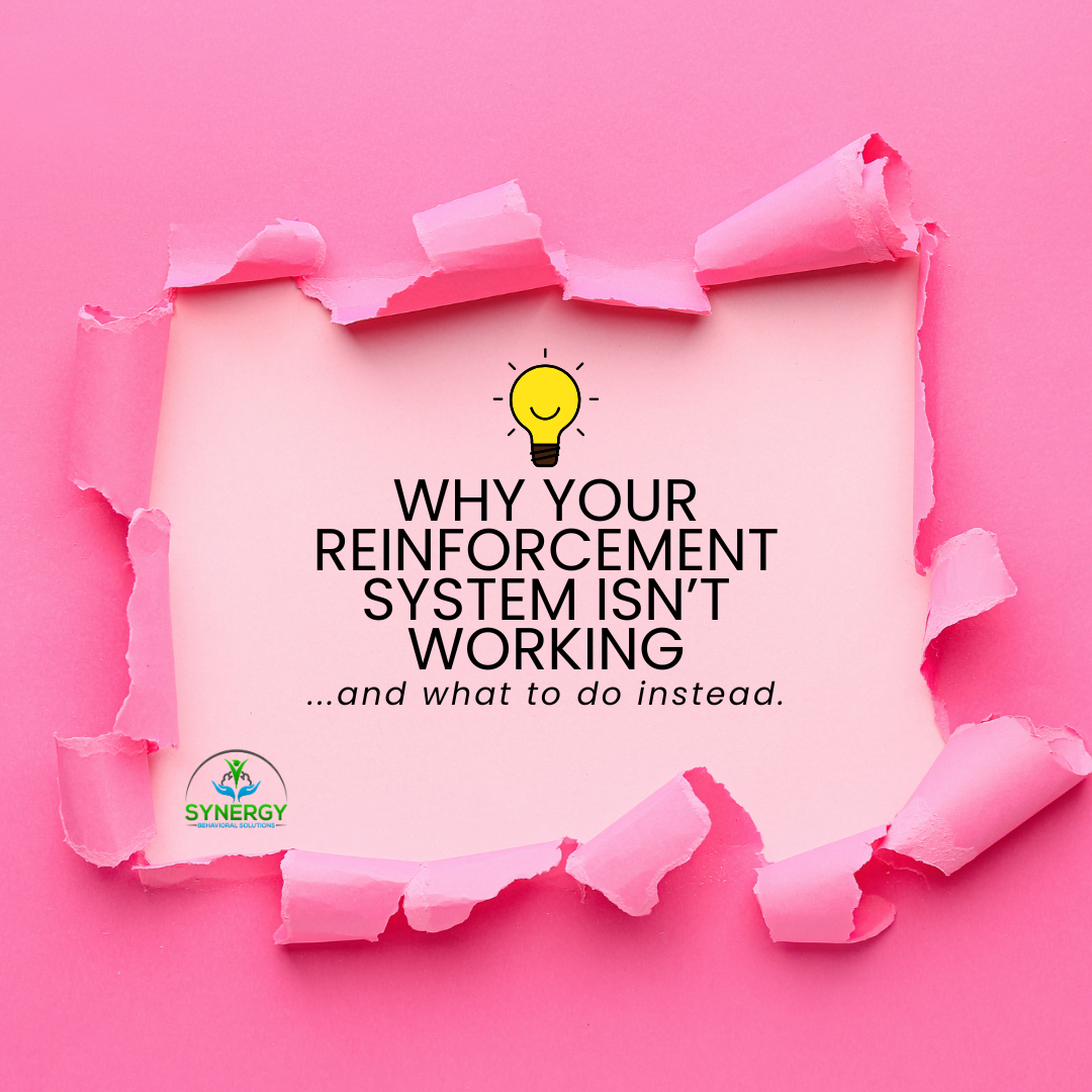 A six-slide educational social media graphic explaining common reasons reinforcement systems fail