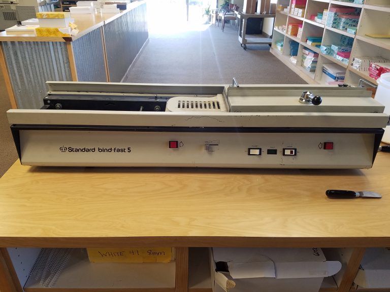 Wellesley, MA, Book Binding, Perfect Bookbinder Machine)