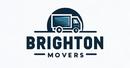 A logo for the company Brighton Movers, with a box truck above the company name