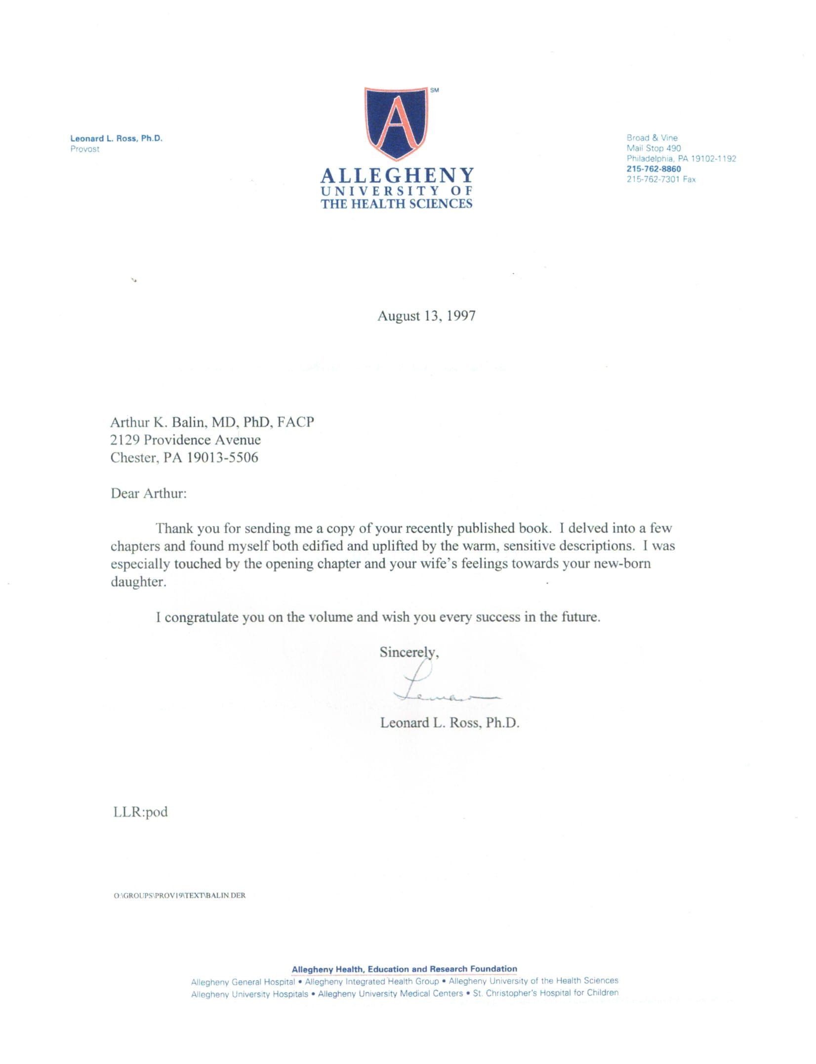 Allegheny University of the Health Sciences 97