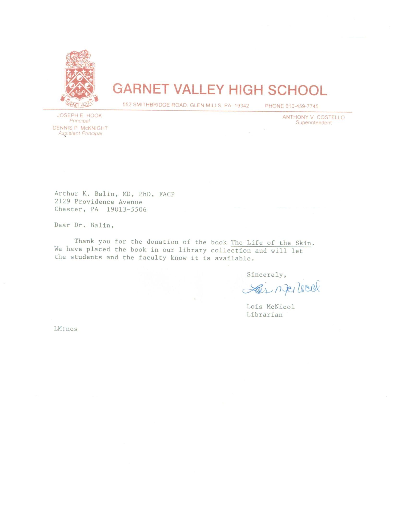 Garnet Valley High School