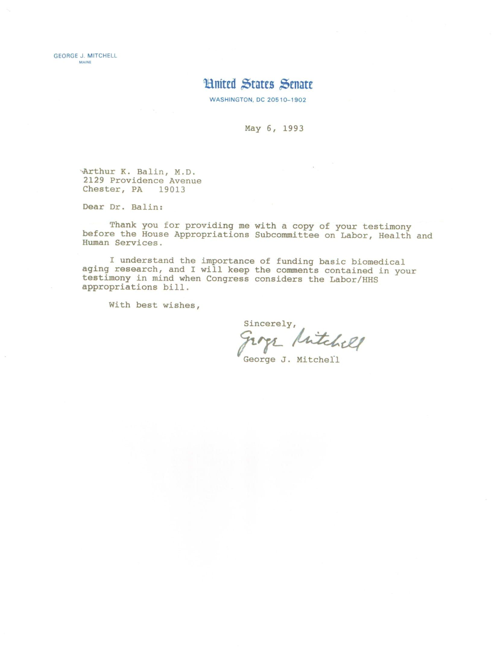 United States Senate May 93