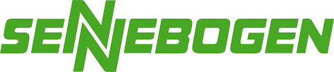 The Sennebogen company logo featuring the name in green, stylized, bold capital letters on a white background.