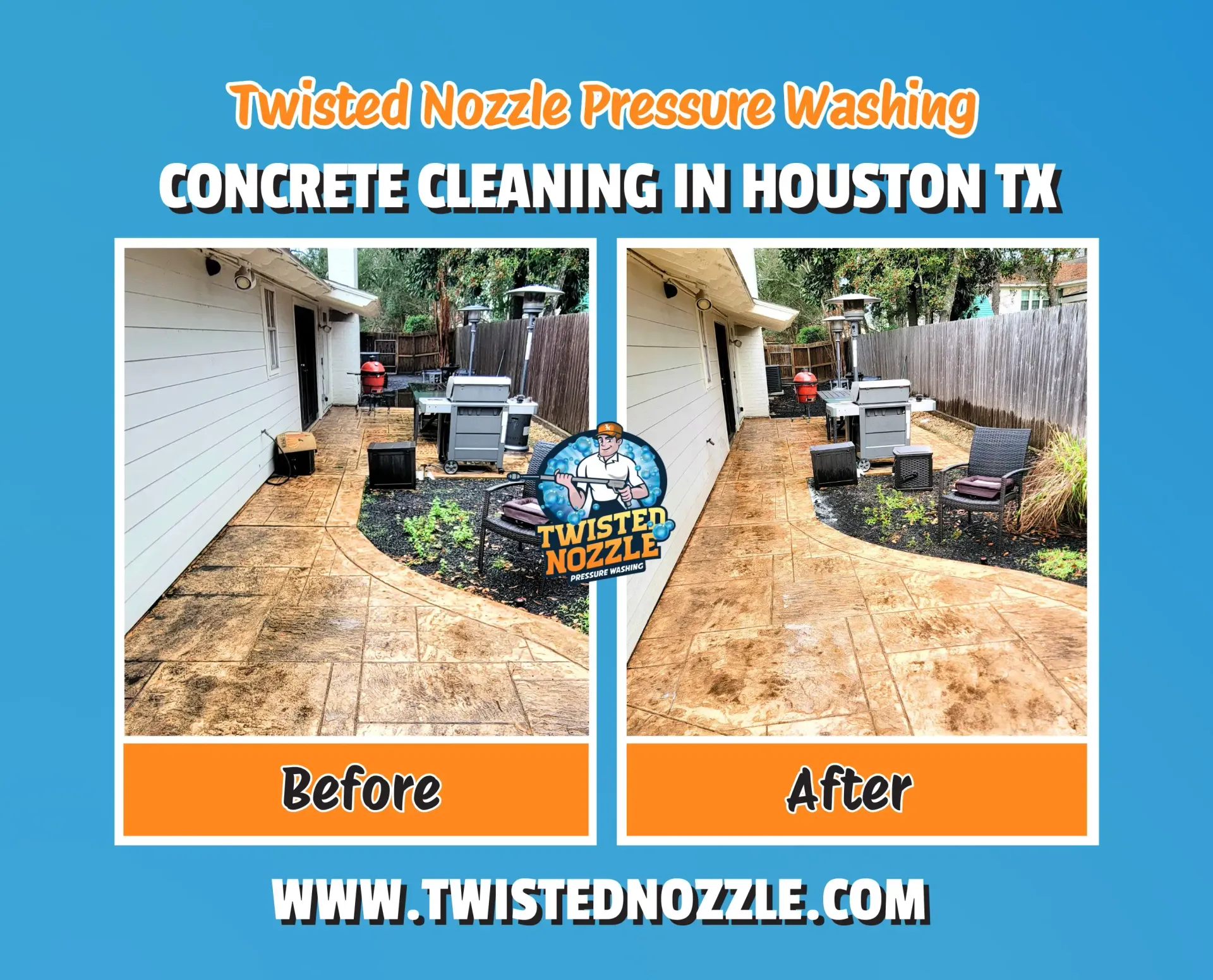 Concrete Cleaning Houston - Twisted Nozzle LLC