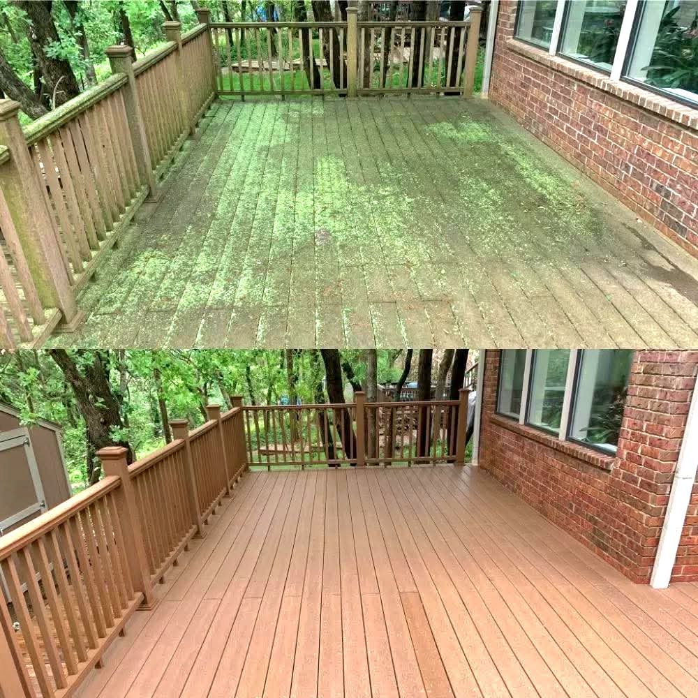 Deck Power Washing Houston - Before and After | Twisted Nozzle