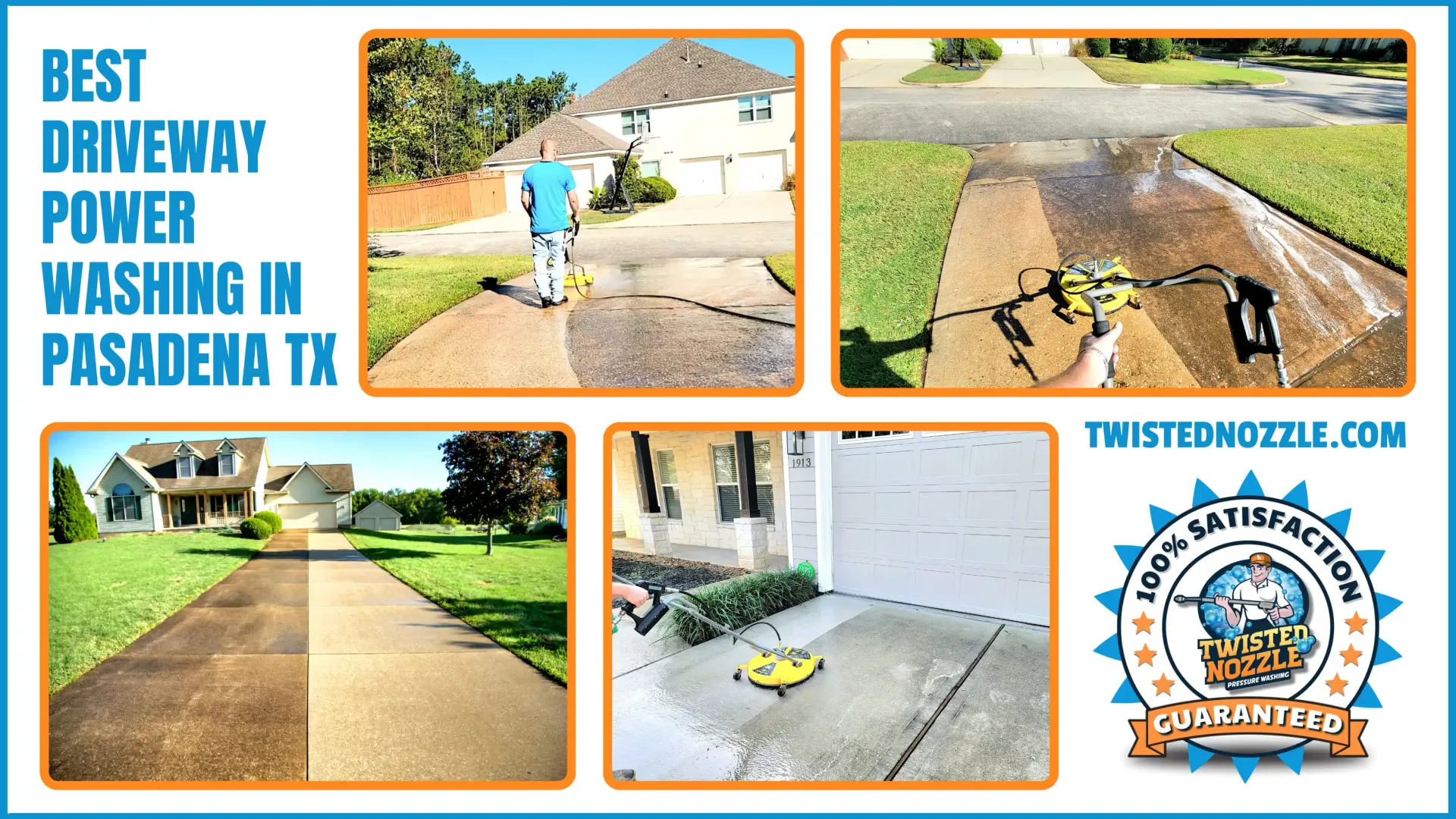 Best Power Washing Service for Driveways in Pasadena TX | Twisted Nozzle Pressure Washing