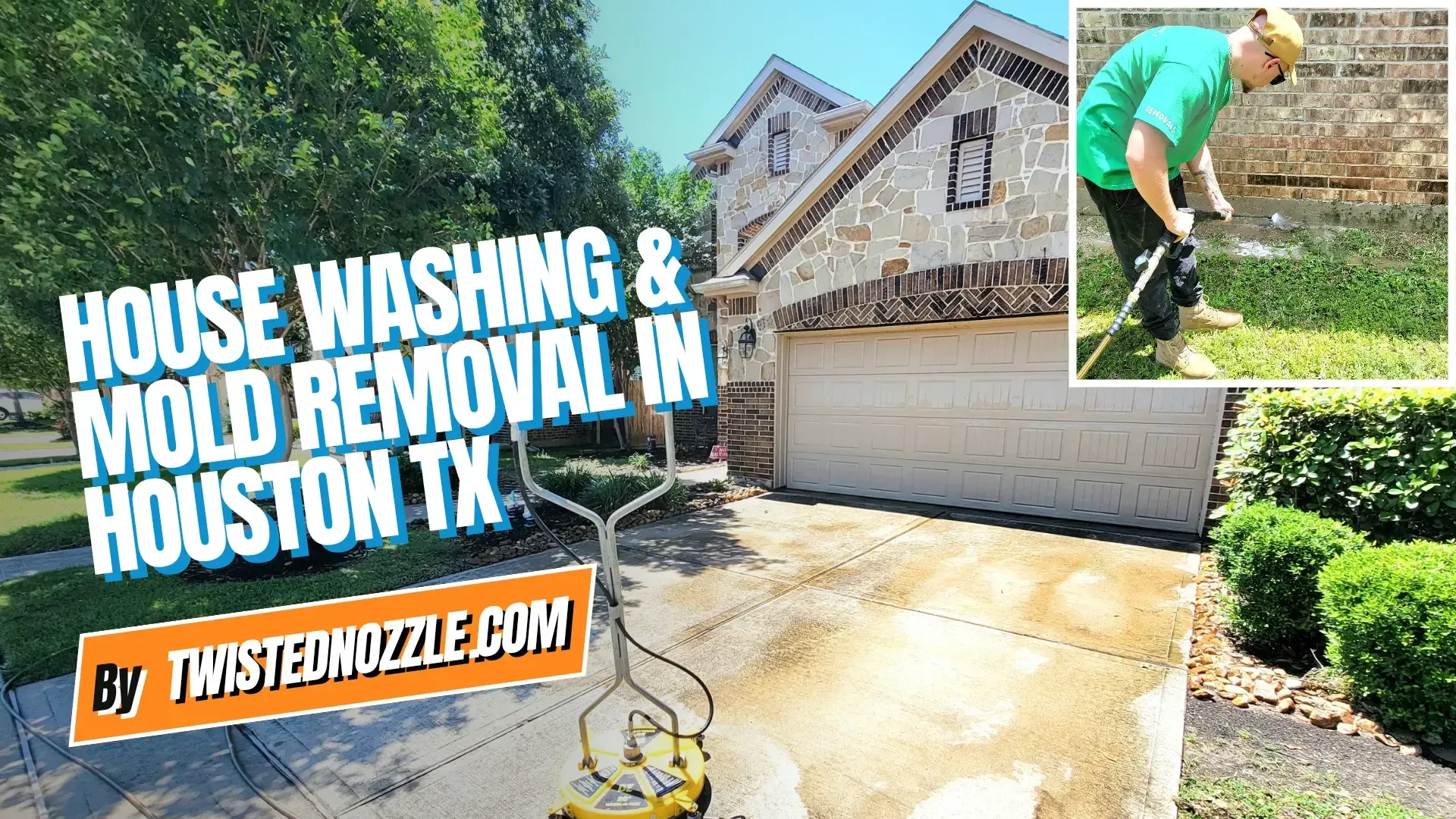 House Washing & Mold Removal for Brick Homes in Houston | Latest Projects from Twisted Nozzle LLC