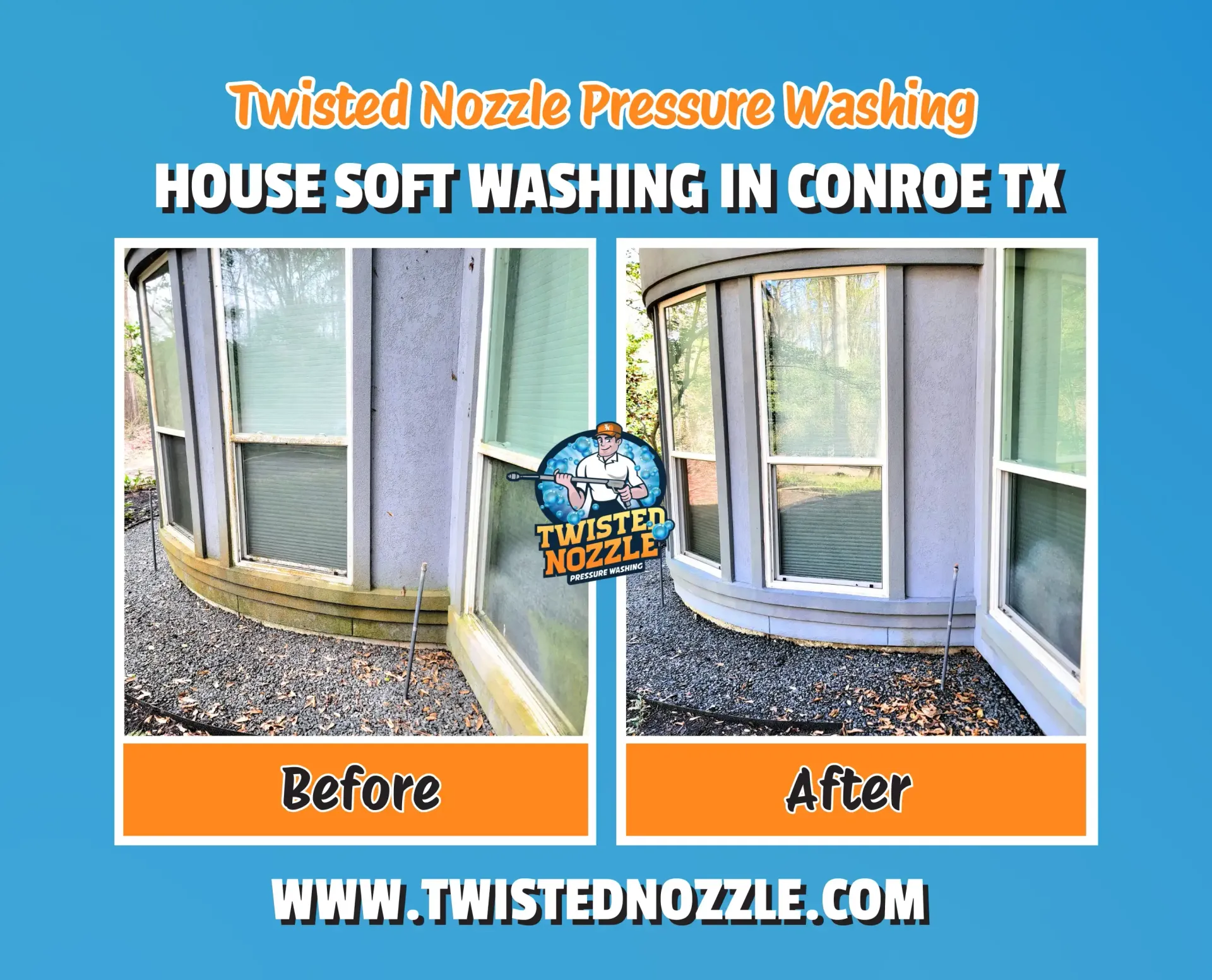 House Soft Washing Conroe TX | Twisted Nozzle LLC
