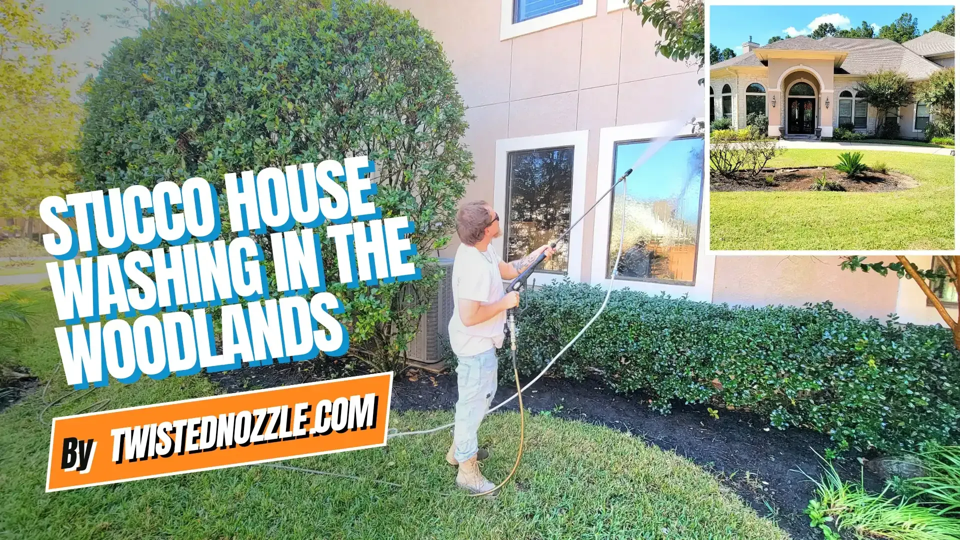 Stucco House Washing in The Woodlands | Twisted Nozzle LLC