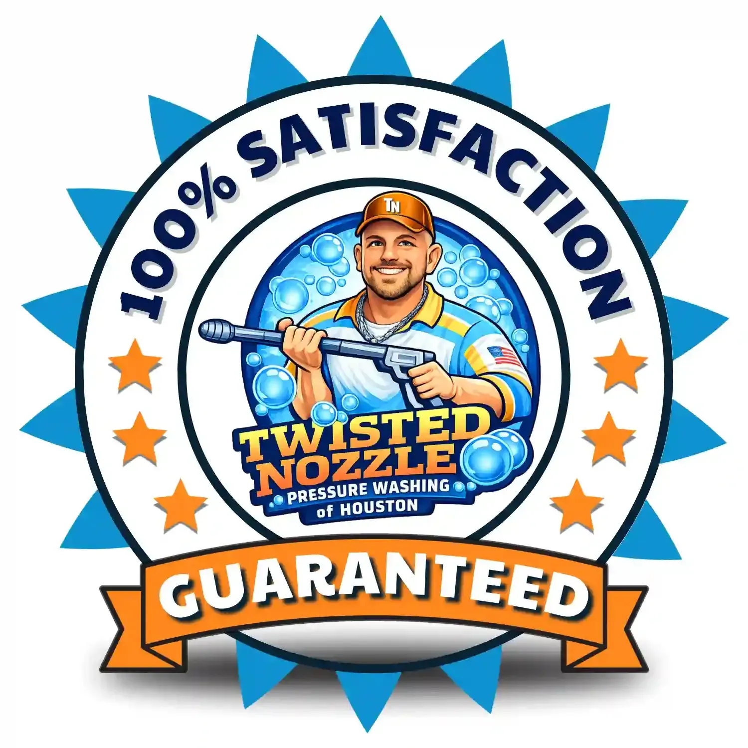 Twisted Nozzle Pressure Washing of Houston | Guarantee