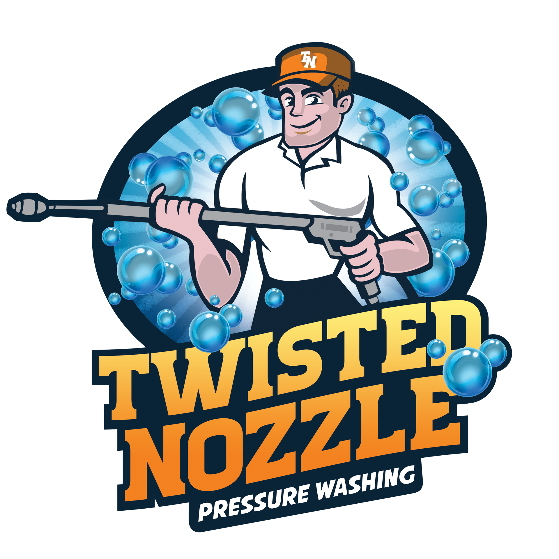Twisted Nozzle Pressure Washing Logo | Spring TX