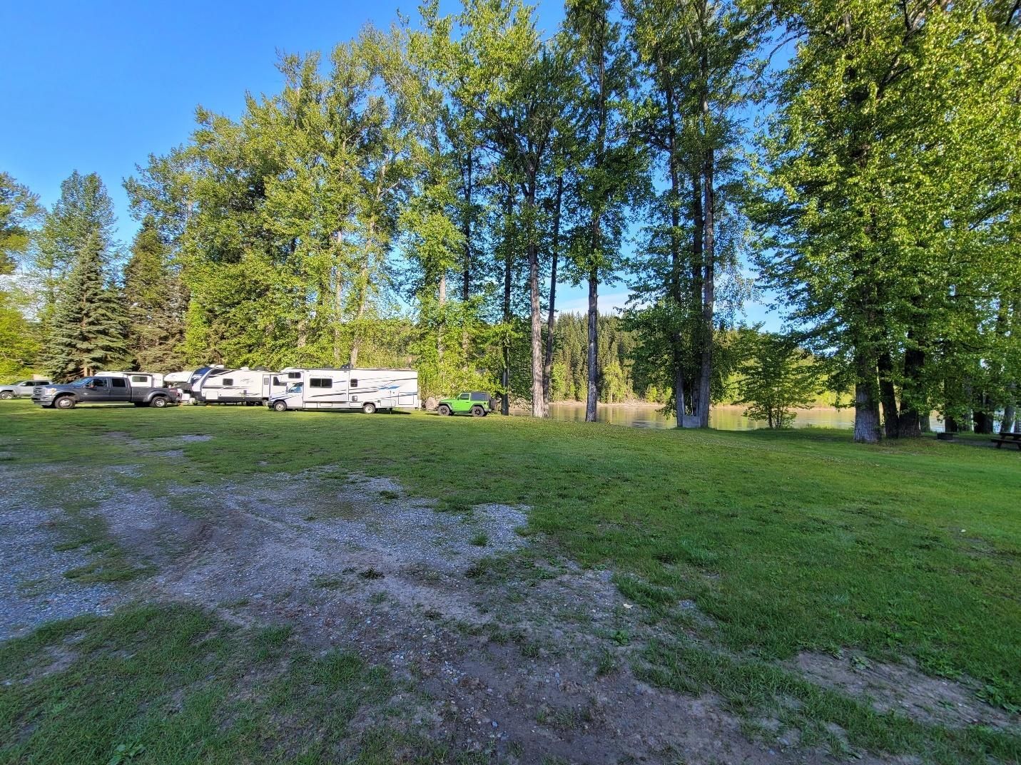 Stone Creek RV Park riverfront campsites in Prince George British Columbia