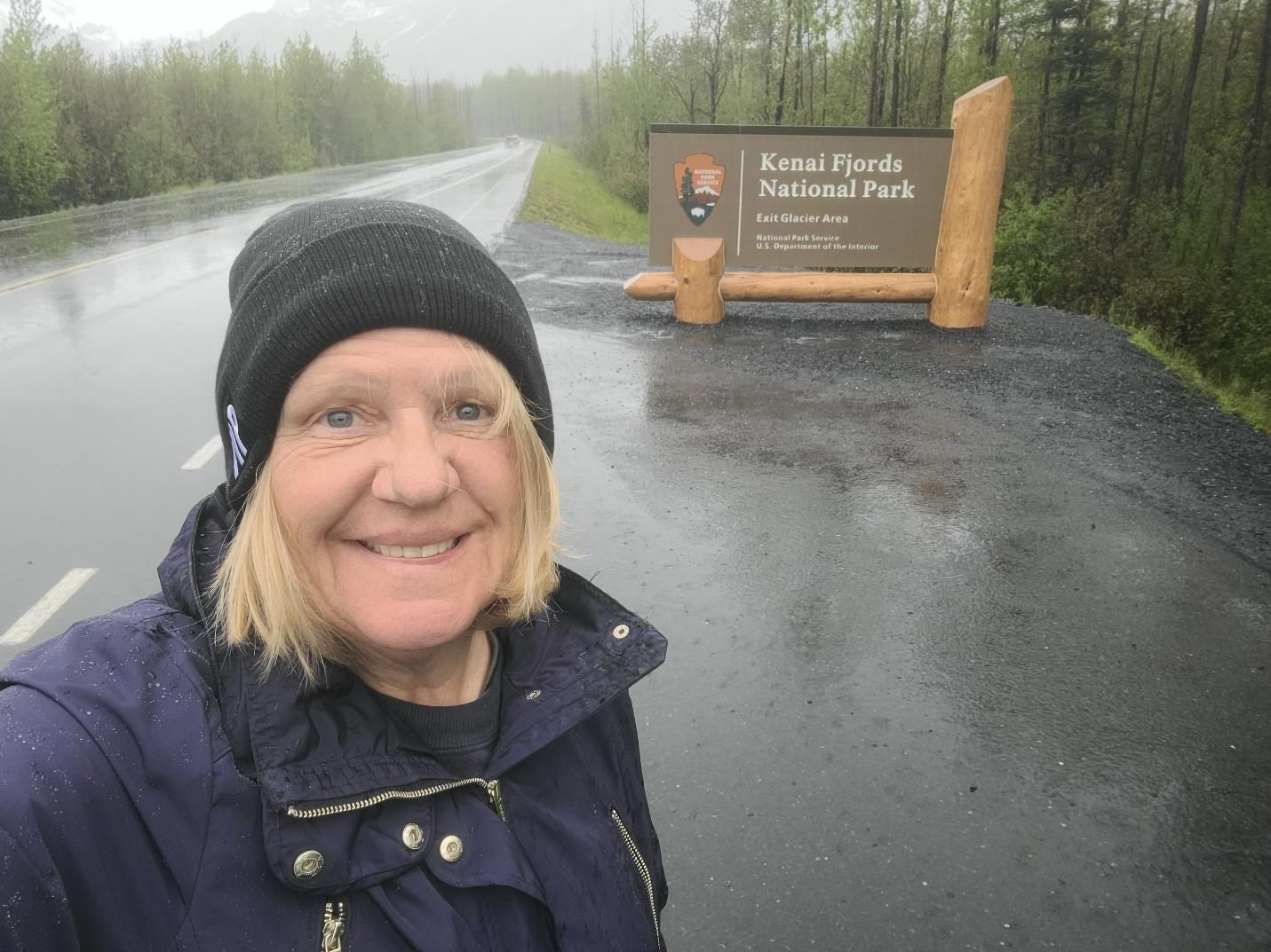 Kenai Fjords Exit Glacier area sign