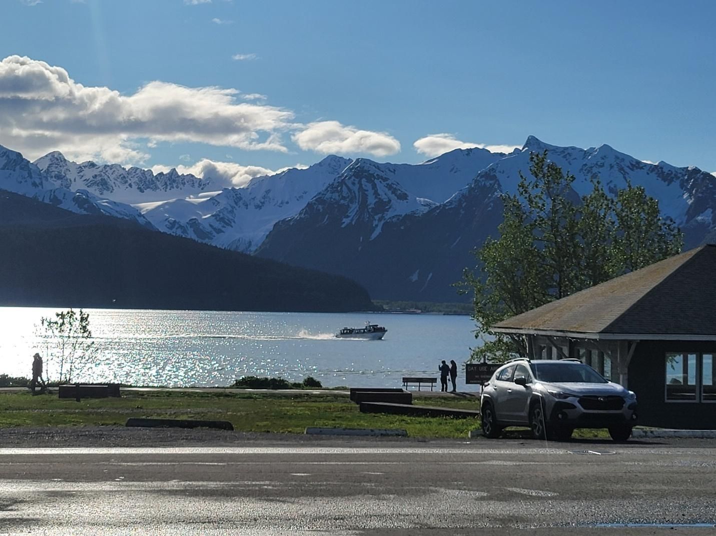 Morning mountain view across Resurrection Bay, Seward Alaska