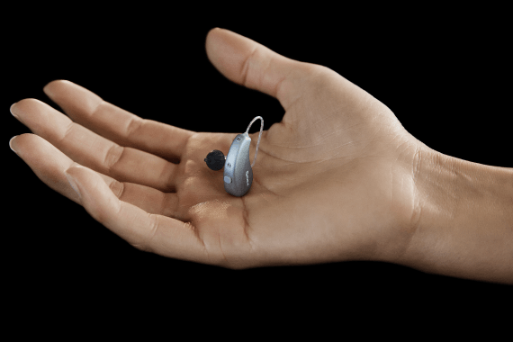 Hearing Aid Device In Hand