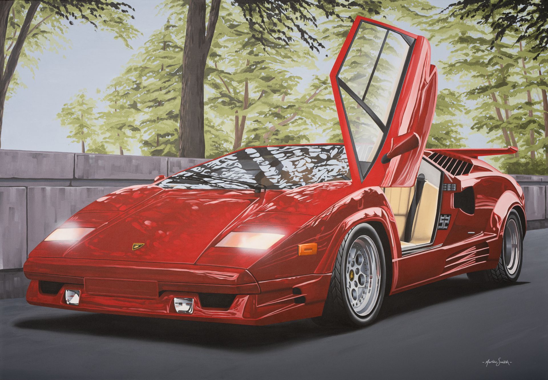 Lamborghini Countach Painting