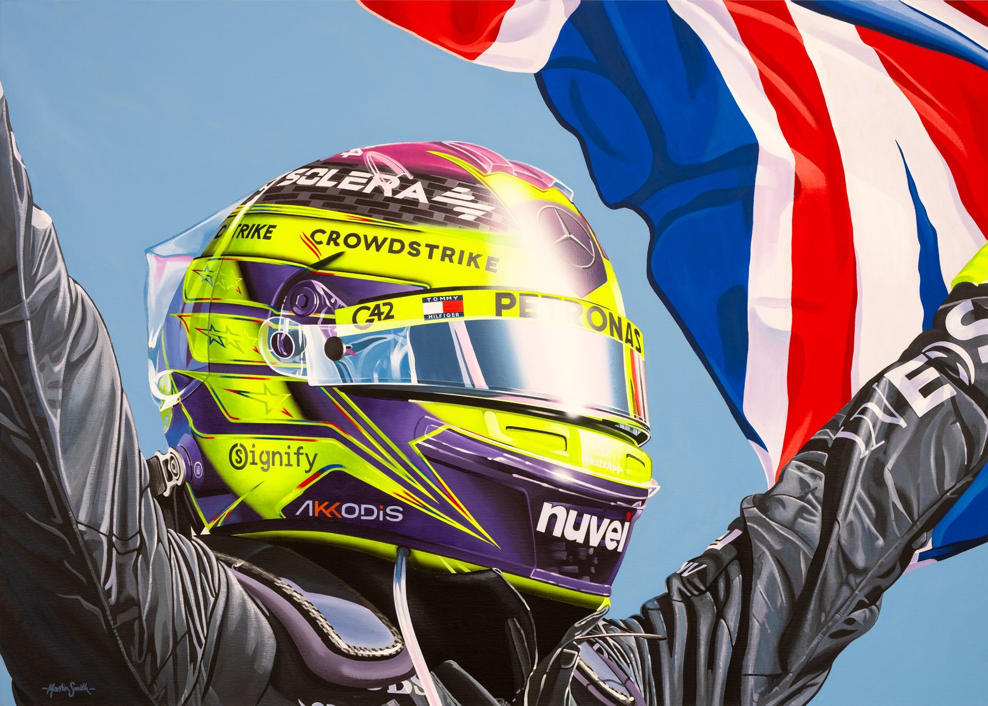 Lewis Hamilton Painting