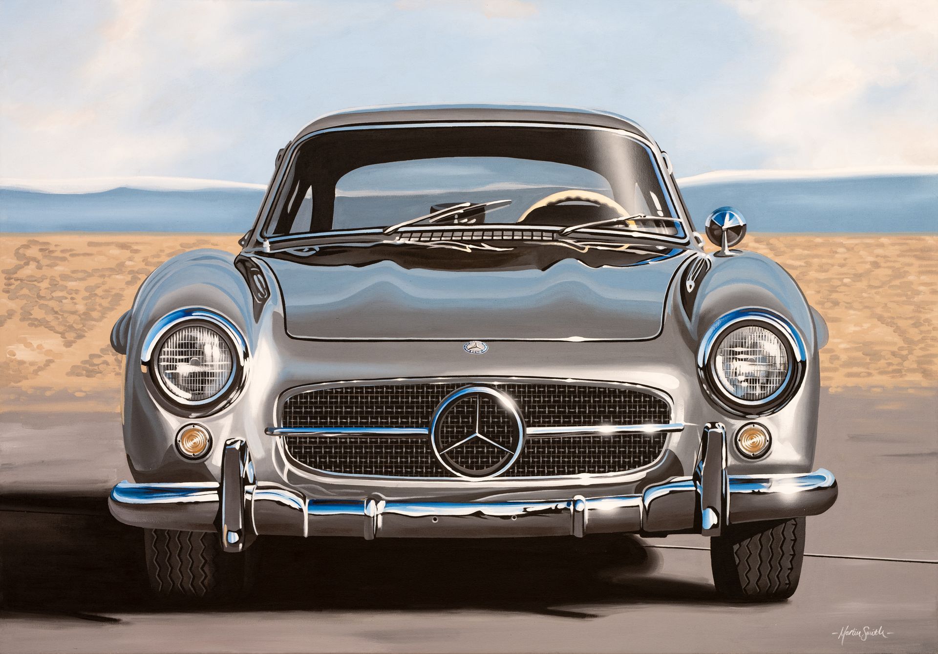 Mercedes SL300 Painting