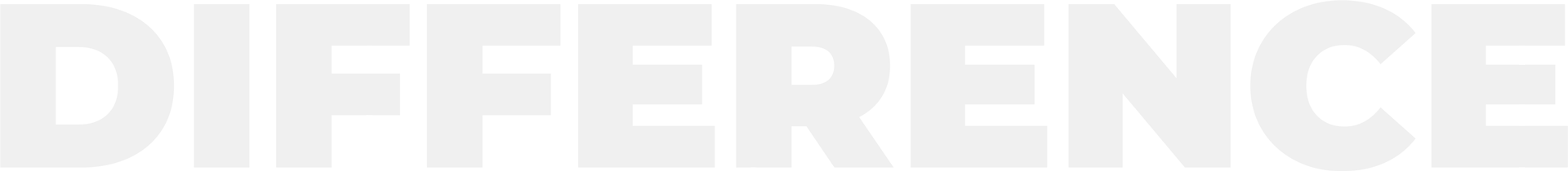 Gray uppercase word “DIFFERENCE” on a white background, partially faded at the bottom.