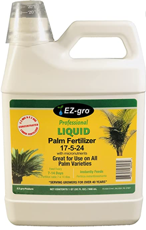 ez gro liquid palm fertilizer