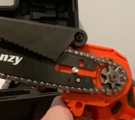 how to change a mini chainsaw chain