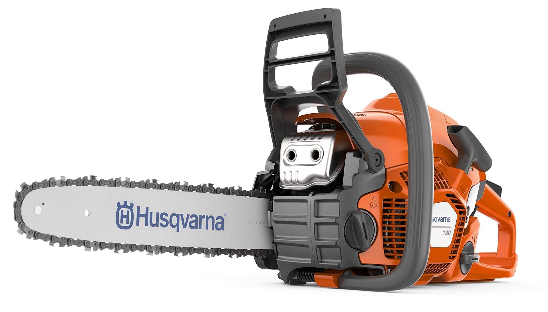 a milwaukee chainsaw on a white background