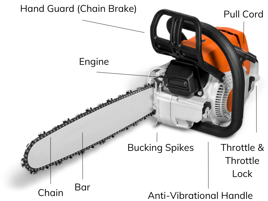 parts of a chainsaw