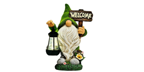 welcome sign gnome