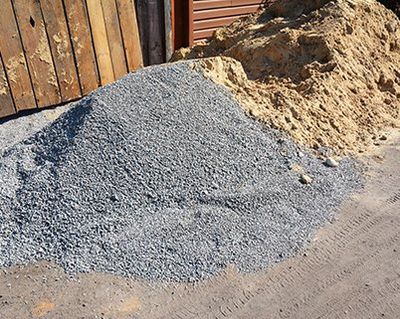 Gravel For Sale Near Me — Gravel and Sand in a Construction Site in North Canton, OH