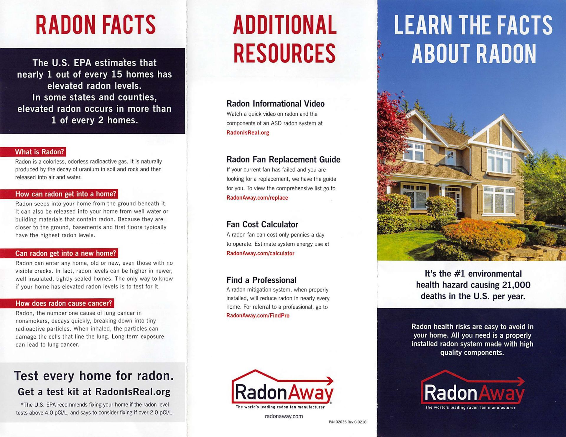 Brochure About Radon Facts