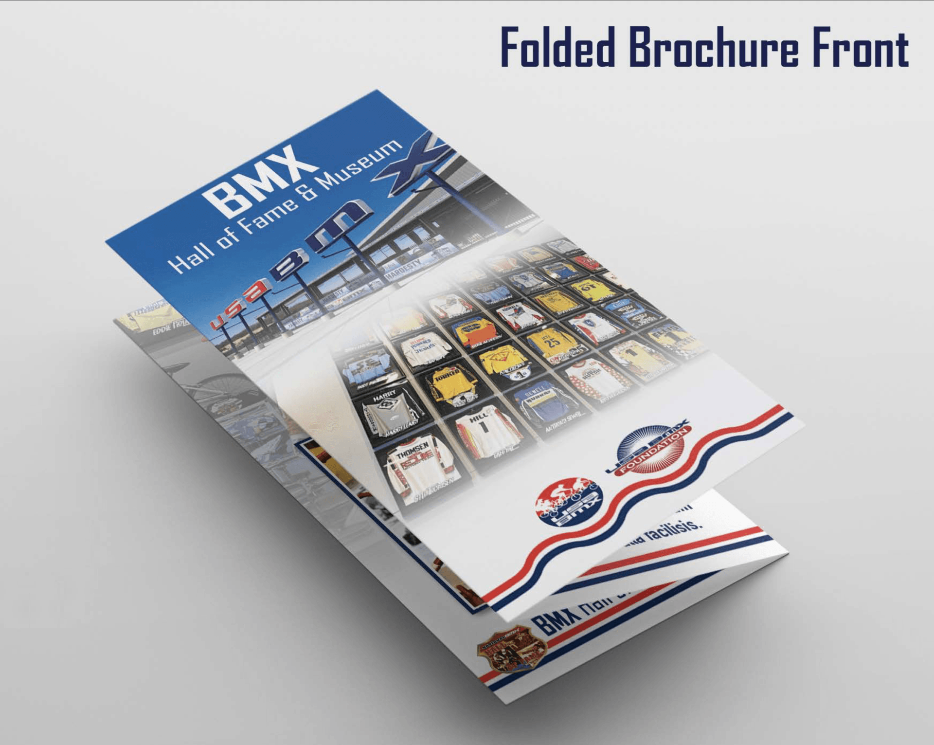 USA BMX, brochure design,