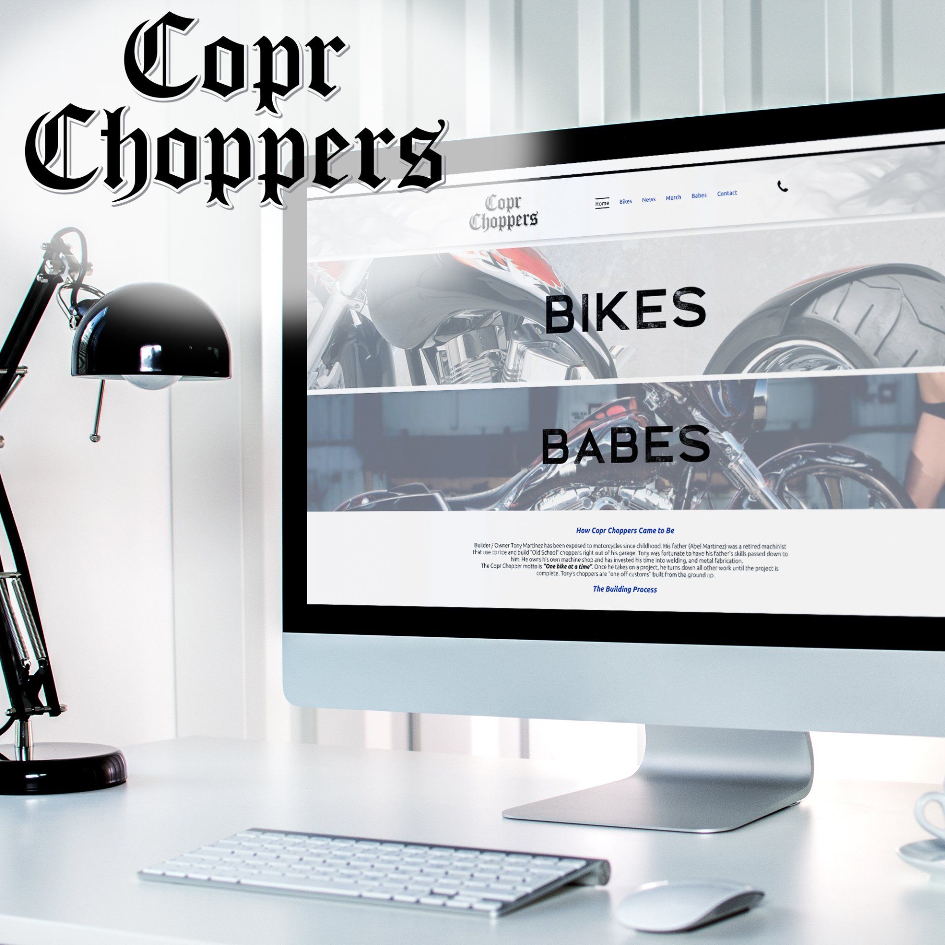Copr Choppers, website design