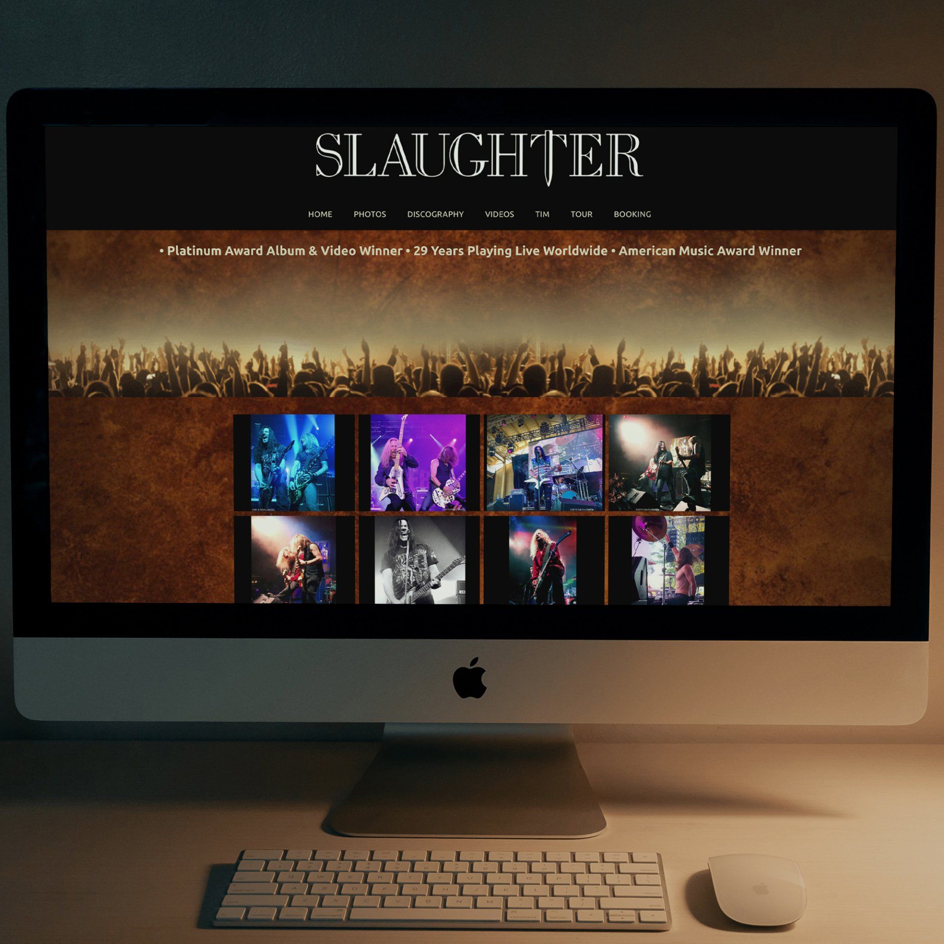 Slaughter Band, website design