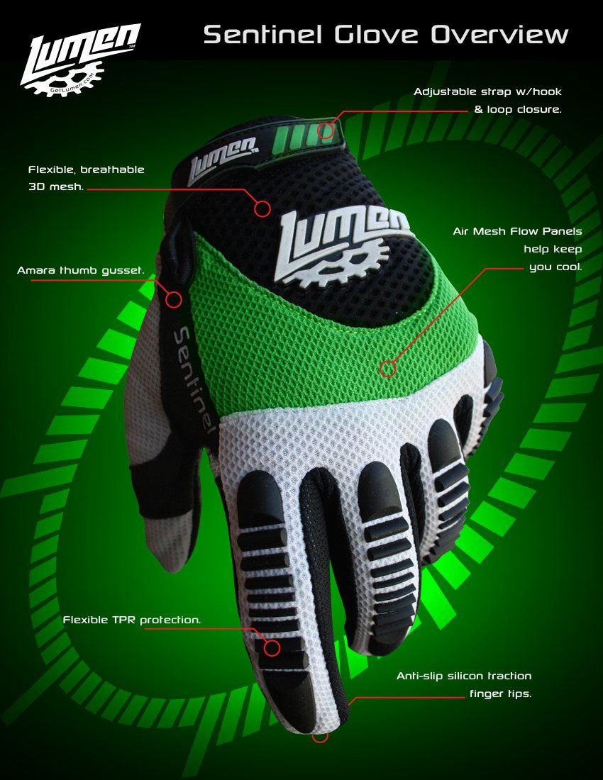 Lumen Industries, glove design