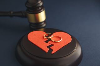 Separation Agreement Attorney — Wedding Rings on the Figure of a Broken Heart in Jacksonville, NC