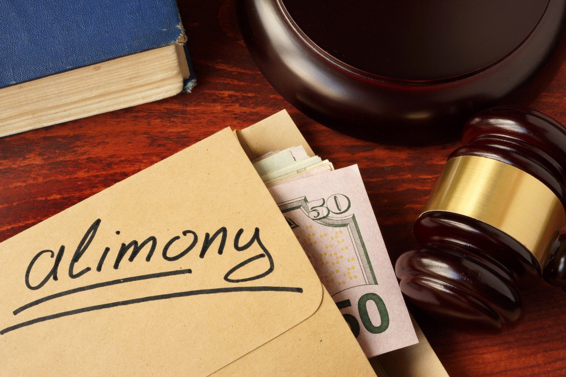 Alimony with gavel