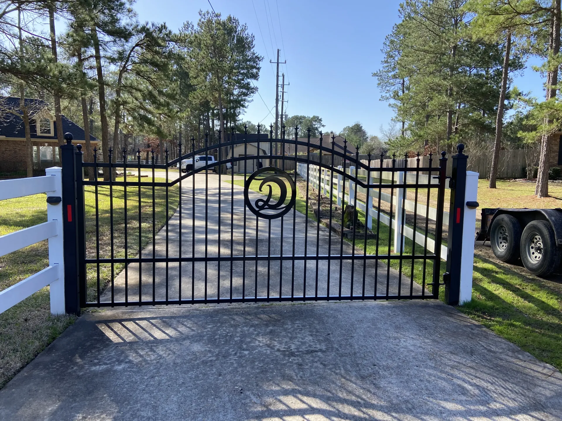 Wood fencing in Conroe TX by Ark Fence