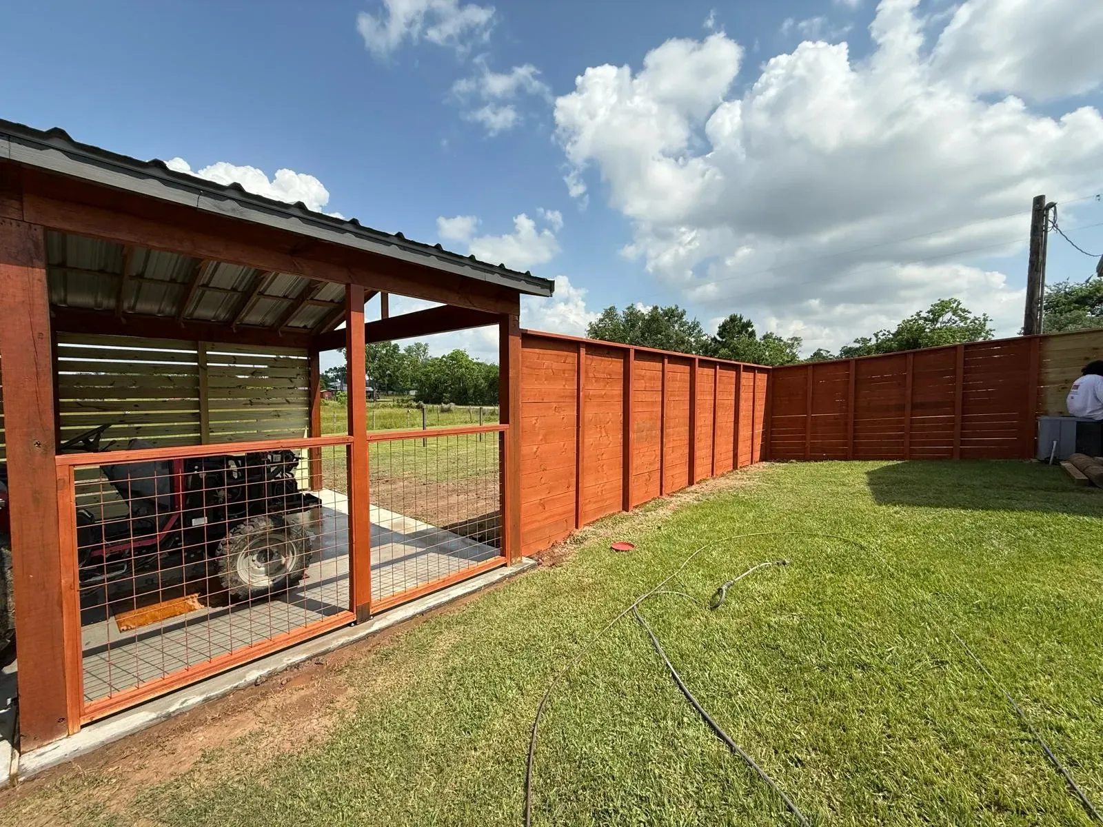 Chain link fence in The Woodlands TX
