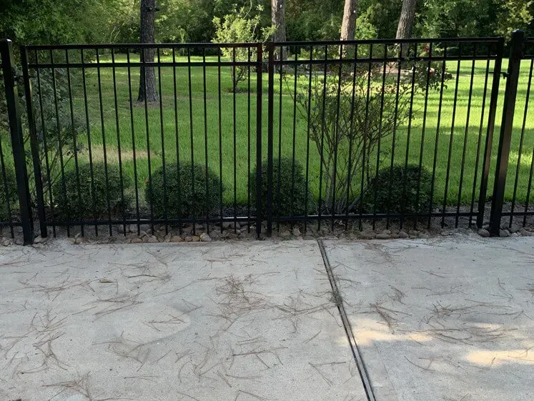 Driveway gate installed by Ark Fence
