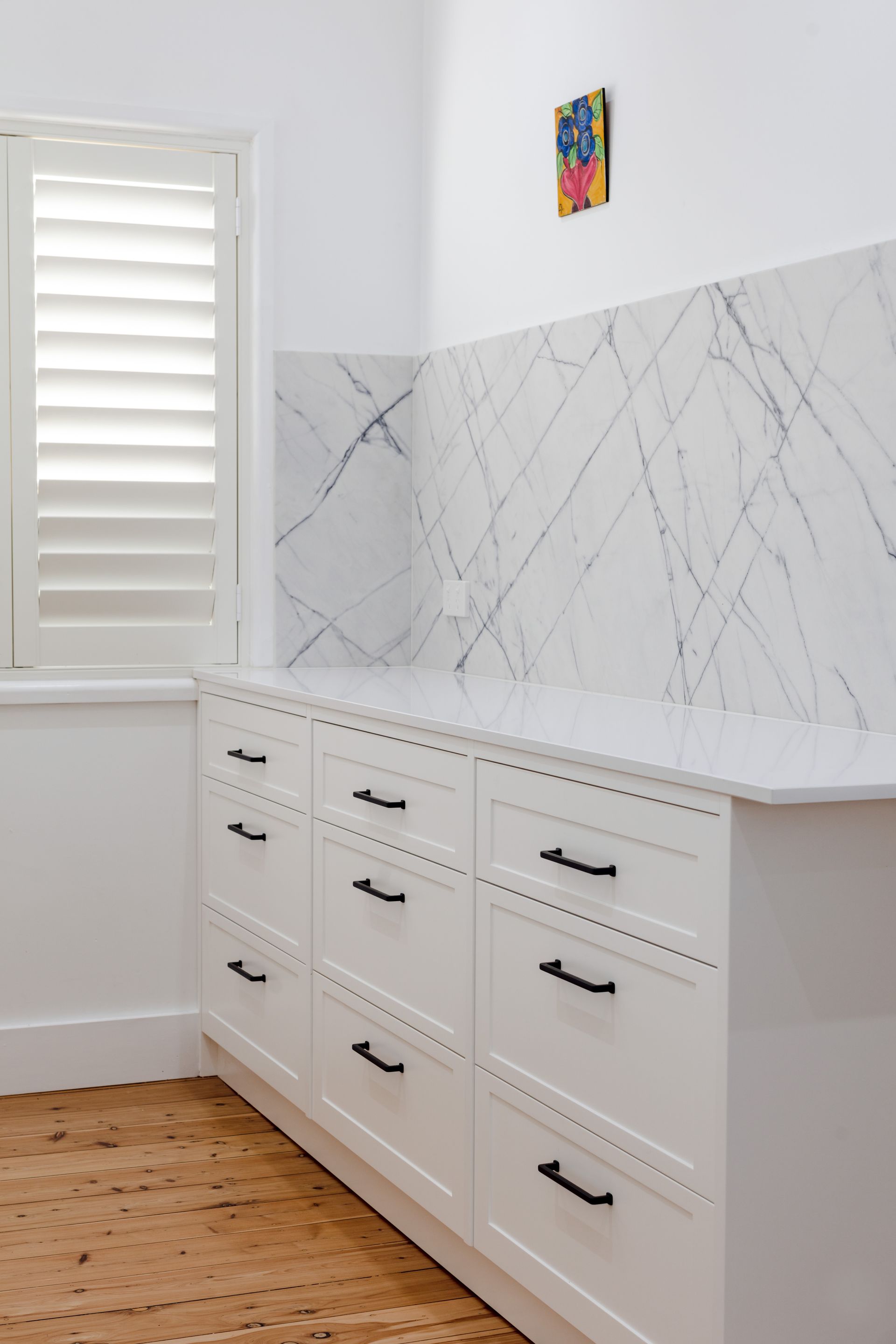 Butlers Pantry with white cabinets — Butlers Pantry in Port Macquarie, NSW
